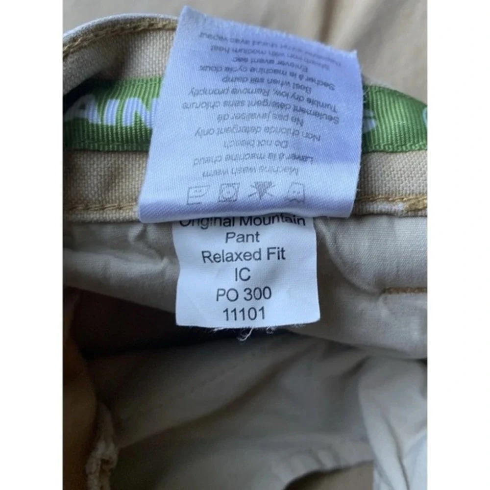 Mountain Khakis measurements couple original